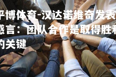 汉达诺维奇发表感言：团队合作是取得胜利的关键