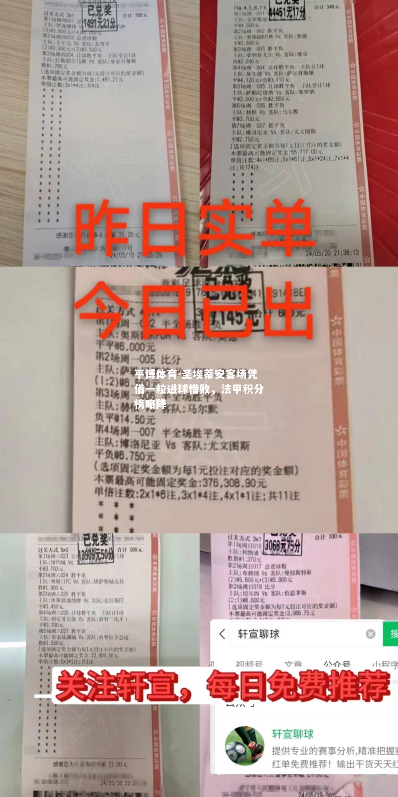 圣埃蒂安客场凭借一粒进球惜败，法甲积分榜略降